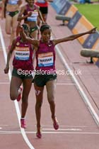 Sifan Hassan wins the 1500 metres at the Glasgow Diamond League. Photo: David T. Hewitson/Sports for All Pics